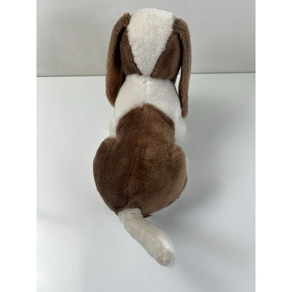 Vintage Fun Farm 1980s Dog Plush Stuffed Animal Bassett Hound Puppy Carnival Toy